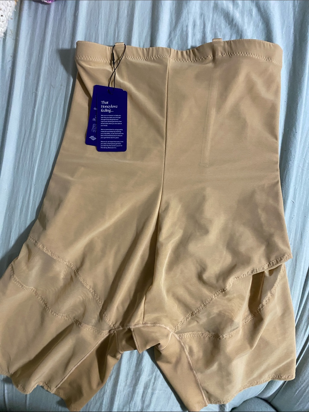 Honeylove Beige High-Waist Sculpting Shorts